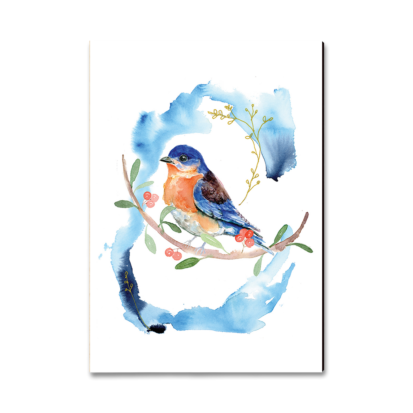Greeting Card: Classic Edge - Henning's Blue on Blue