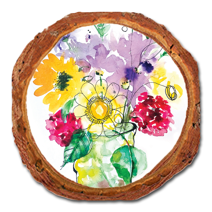 Coaster: Live Edge - Henning's Bouquet