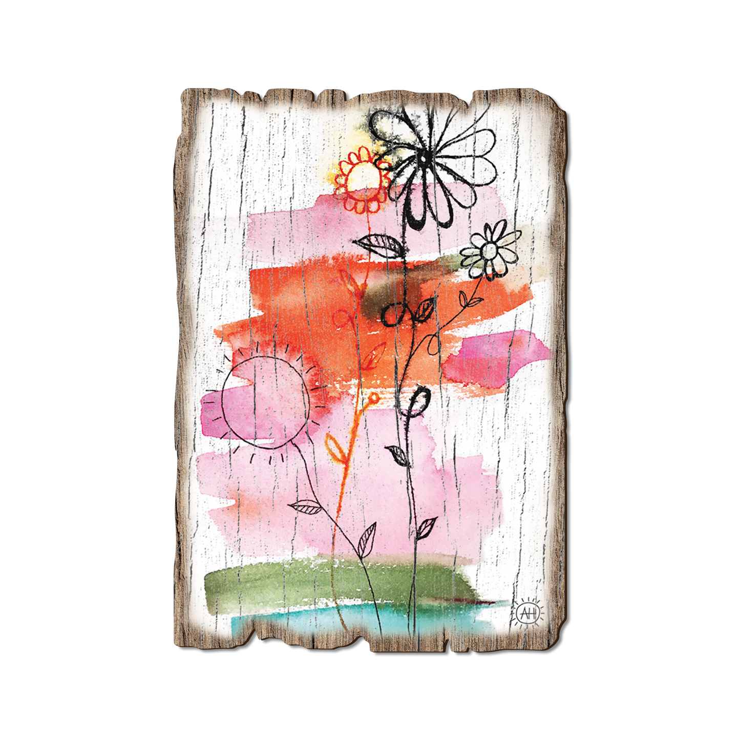 Ornament: Weathered Edge - Henning's Flower Family (Pack of 5)