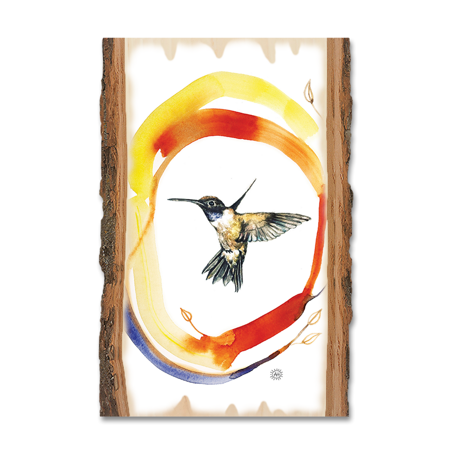 Ornament: Live Edge - Henning's Hummingbird Circle