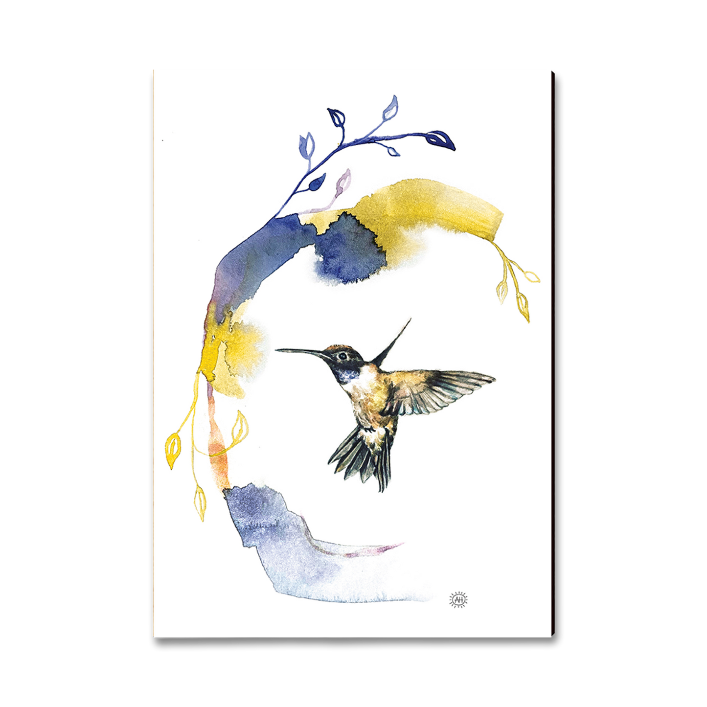 Greeting Card: Classic Edge - Henning's Left Flight Crescent