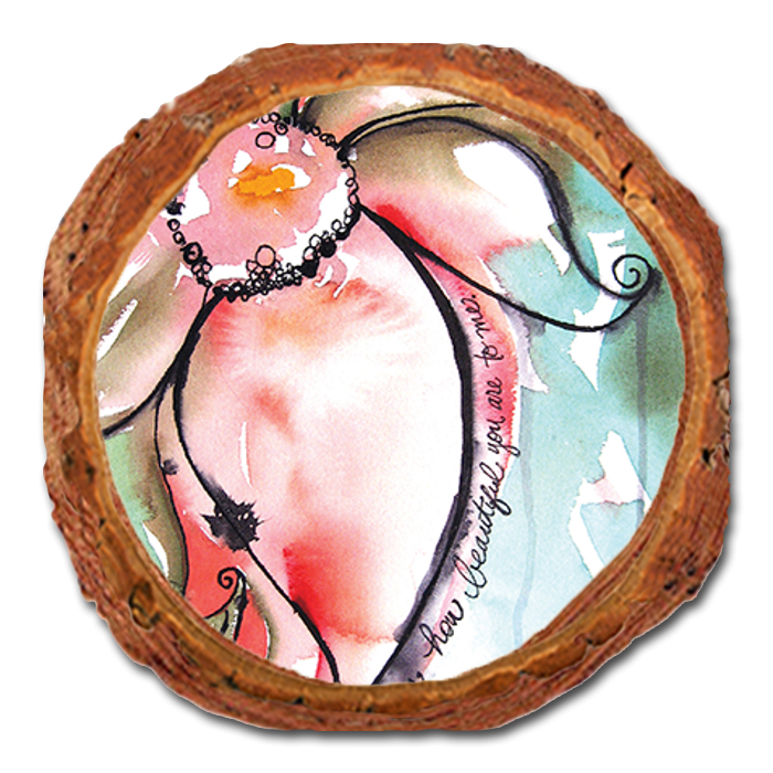 Coaster: Live Edge - Henning's Remember (Pack of 5)