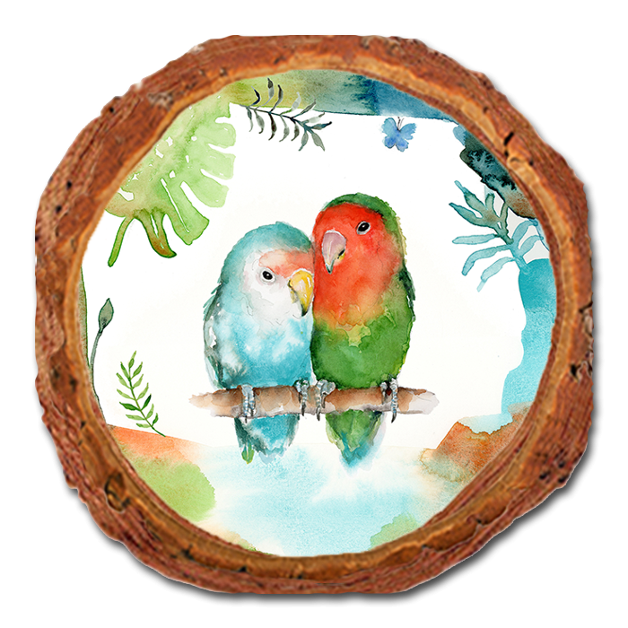 Coaster: Live Edge - Henning's True Love (Pack of 5)