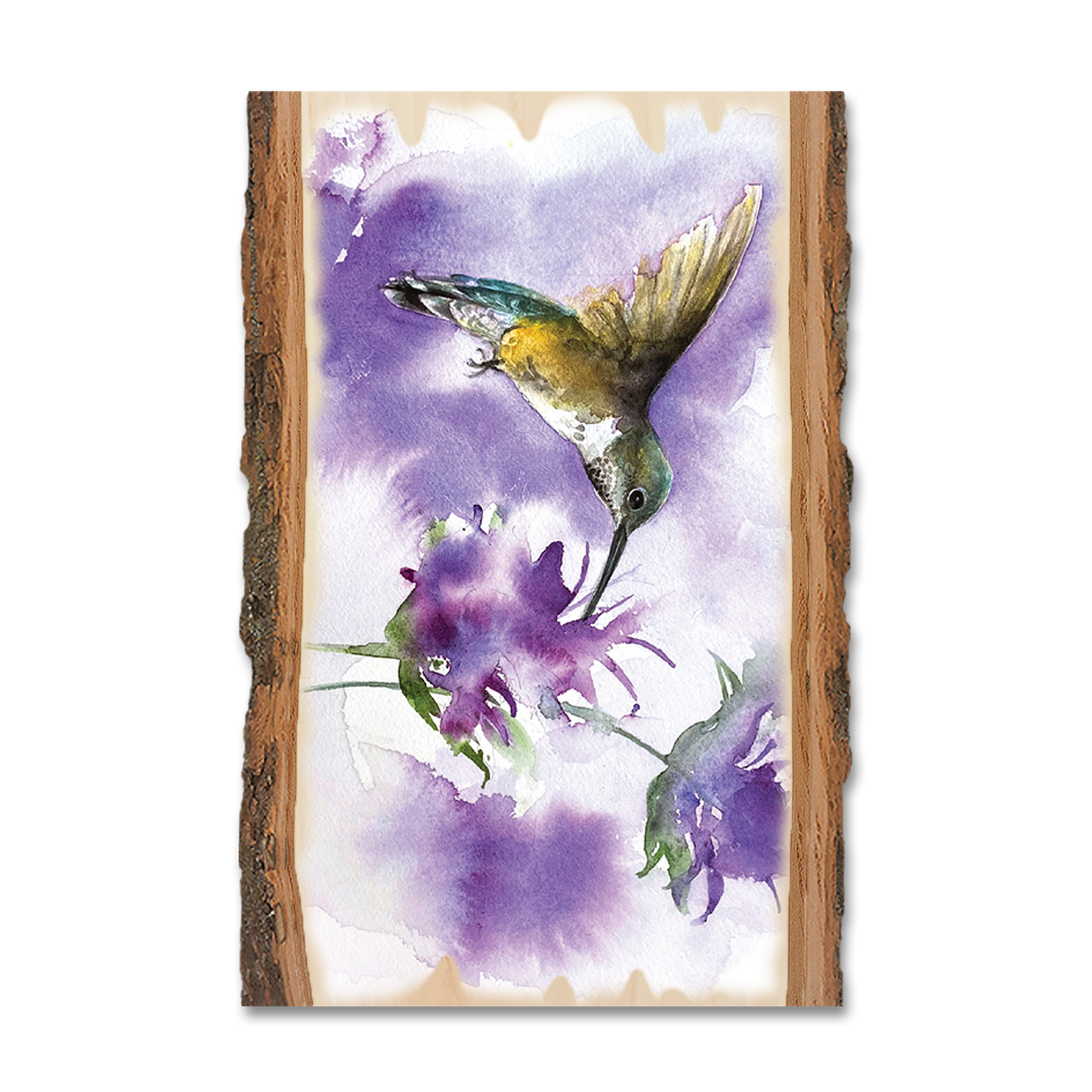 Greeting Card: Live Edge - Henning's Two Purple Flowers