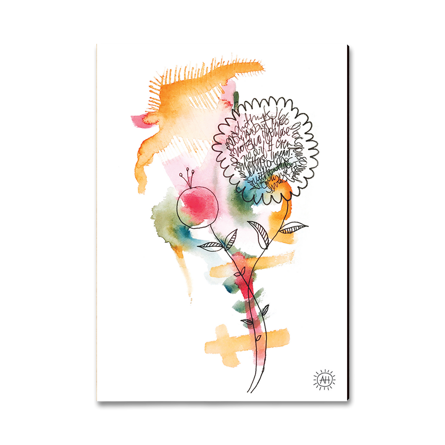 Postcard: Classic Edge - Henning's Writing Flowers