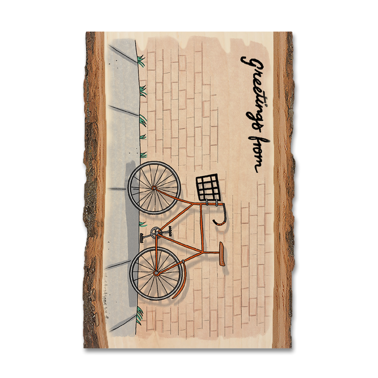 Magnet: Live Edge - Brick Cycle