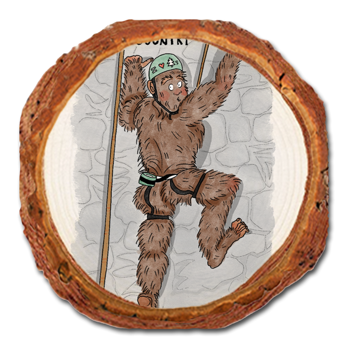 Coaster: Live Edge - Bigfoot Climber (Pack of 5)