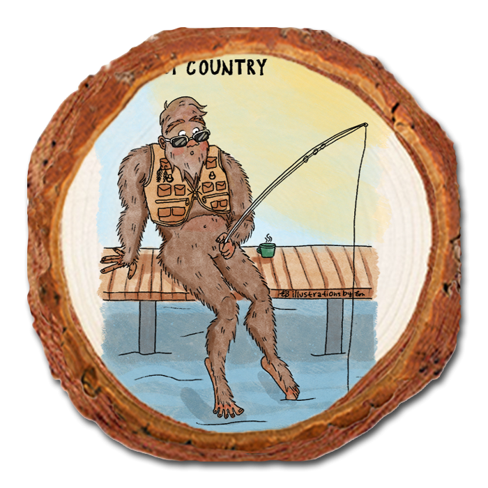 Coaster: Live Edge - Bigfoot Fisher (Pack of 5)