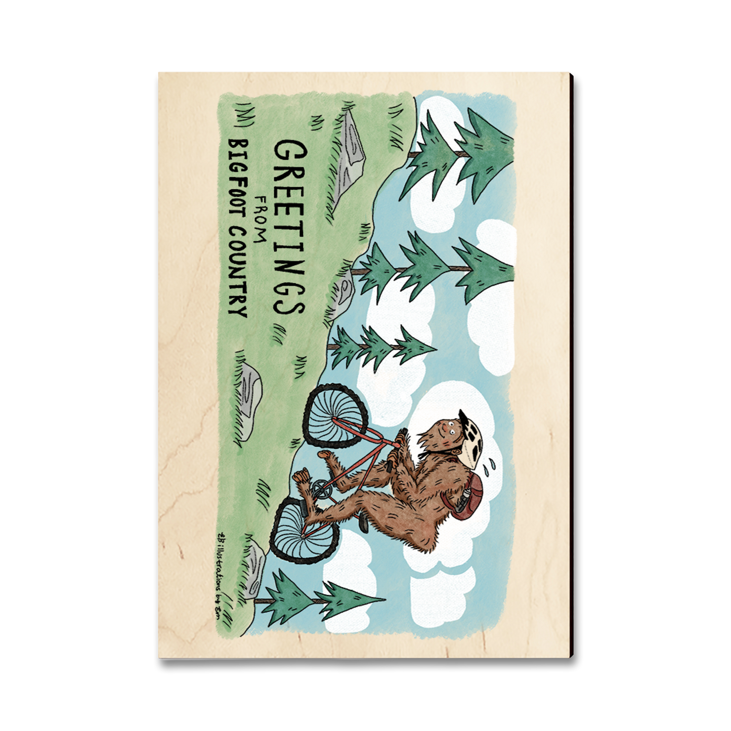 Postcard: Classic Edge - Bigfoot Mtn Biker