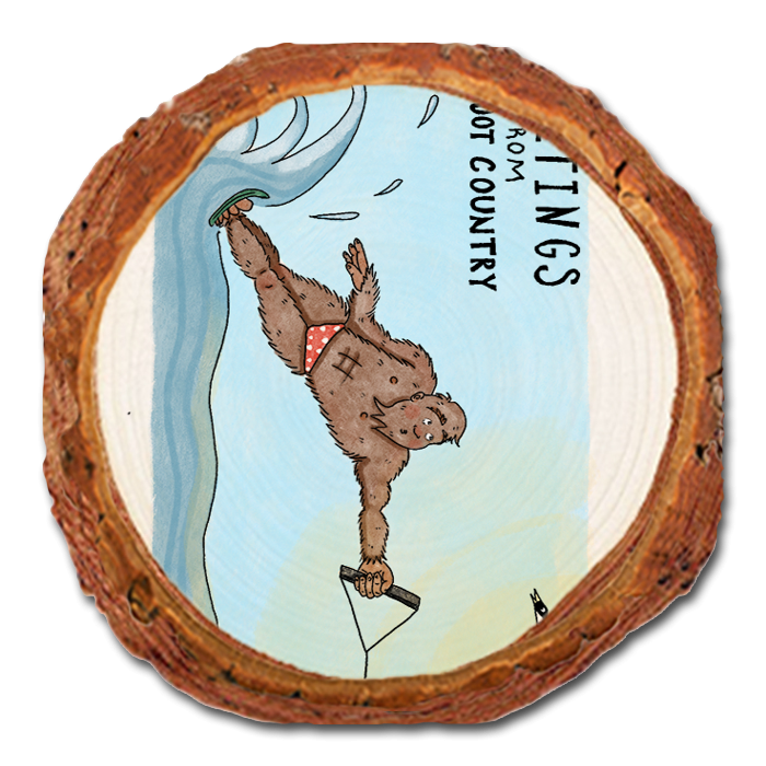 Coaster: Live Edge - Bigfoot Water Skier (Pack of 5)