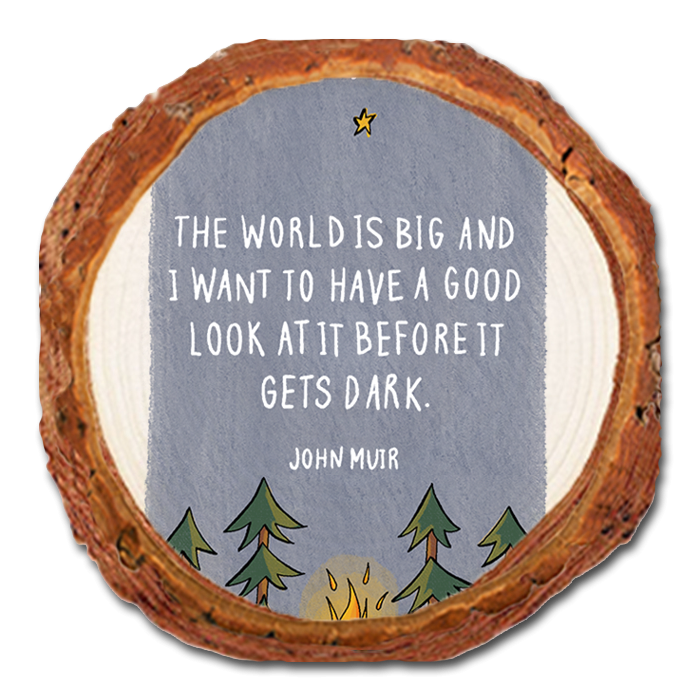 Coaster: Live Edge - Big World (Pack of 5)