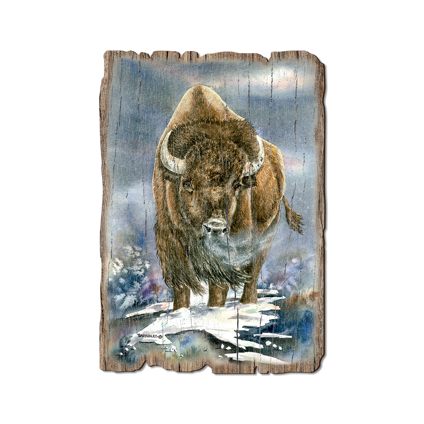 Ornament: Weathered Edge - Bartholet's American Buffalo