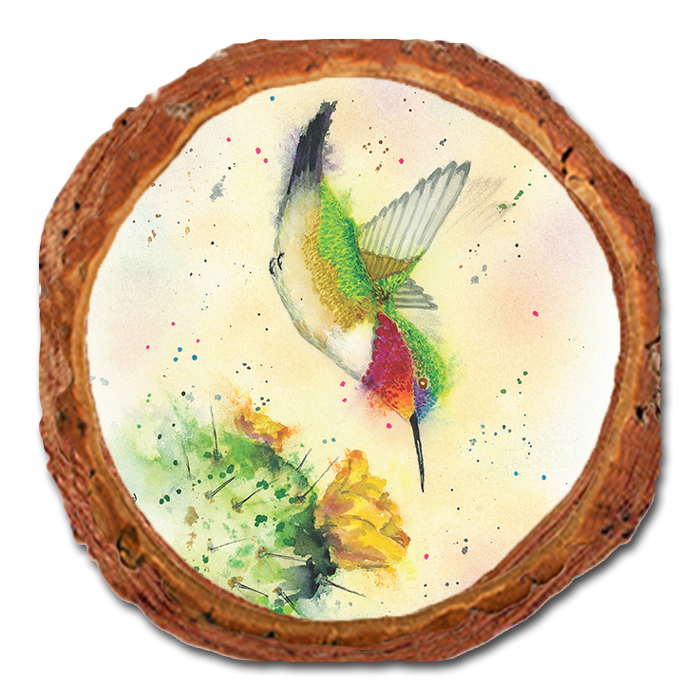 Coaster: Live Edge - Bartholet's Cactus Flyby (Pack of 5)