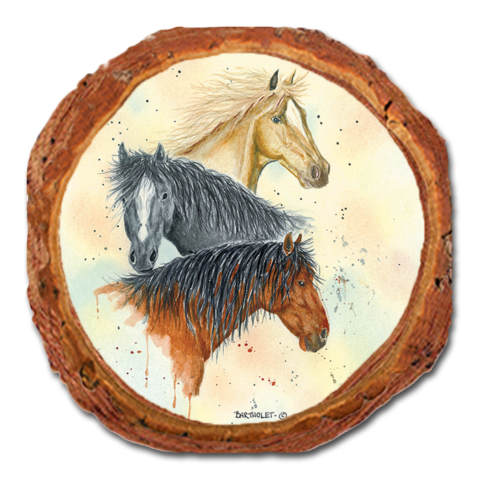 Coaster: Live Edge - Bartholet's Horse Trio