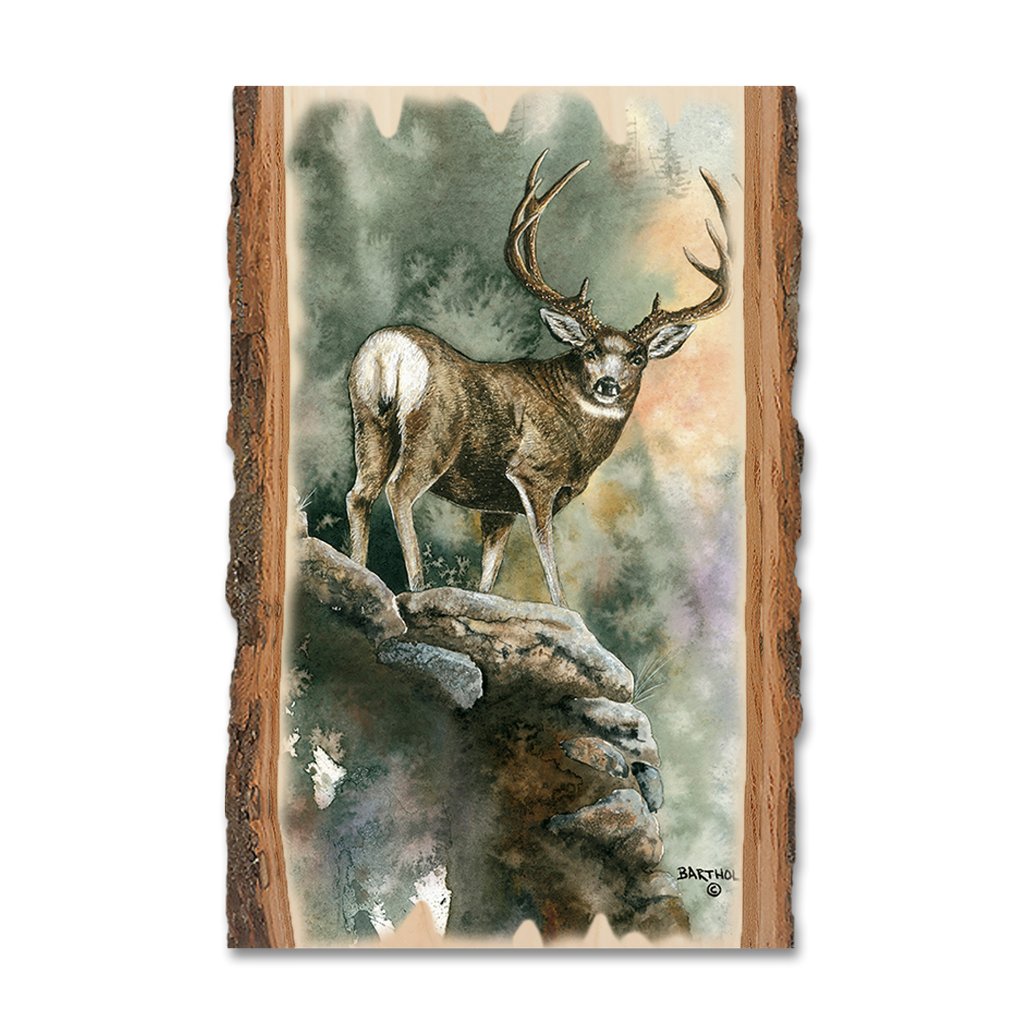Greeting Card: Live Edge - Bartholet's Last Light Muley
