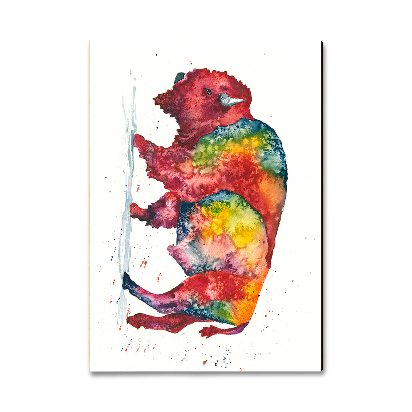 Magnet: Classic Edge - Bartholet's Rainbow Bison