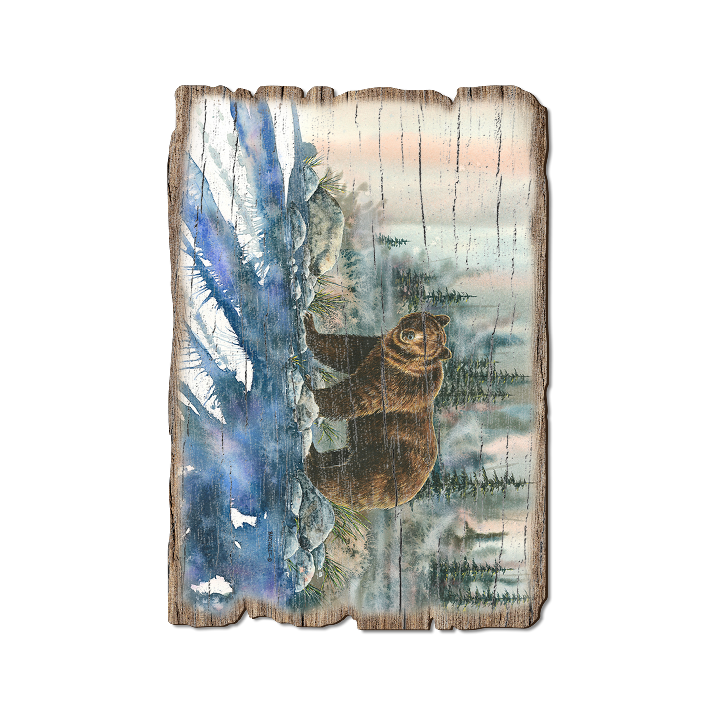 Greeting Card: Weathered Edge - Bartholet's Too Close For Comfort