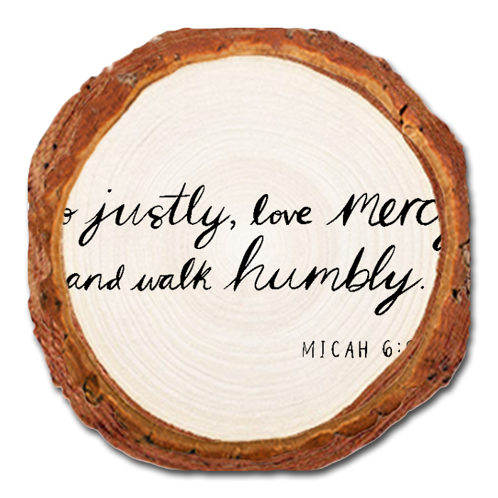 Coaster: Live Edge - Do Justly (Pack of 5)
