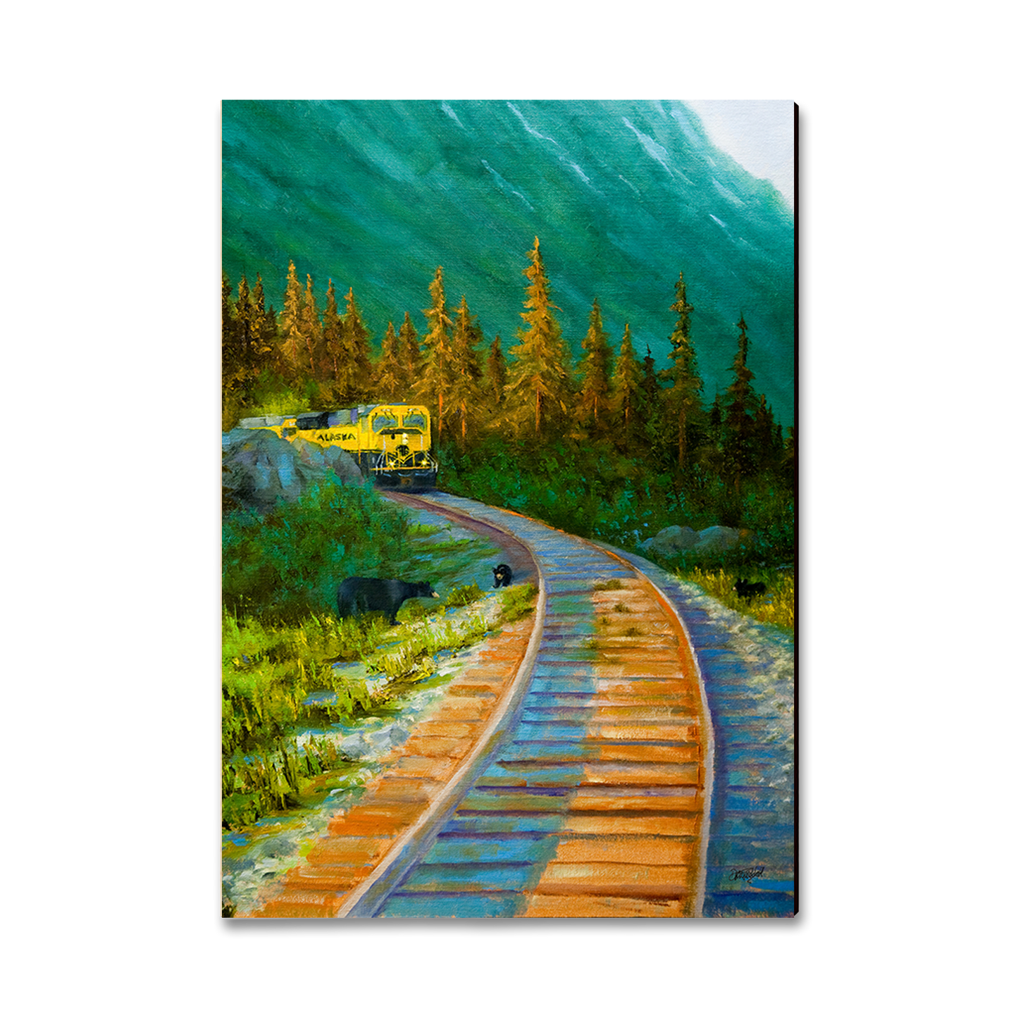 Greeting Card: Classic Edge - Twitchell's Bear Tracks