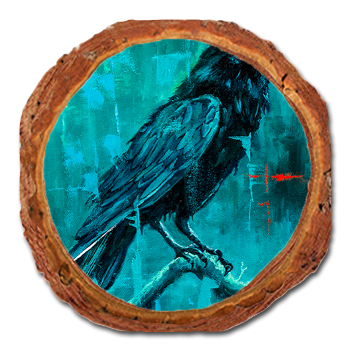 Coaster: Live Edge - Twitchell's Day of the Raven (Pack of 5)
