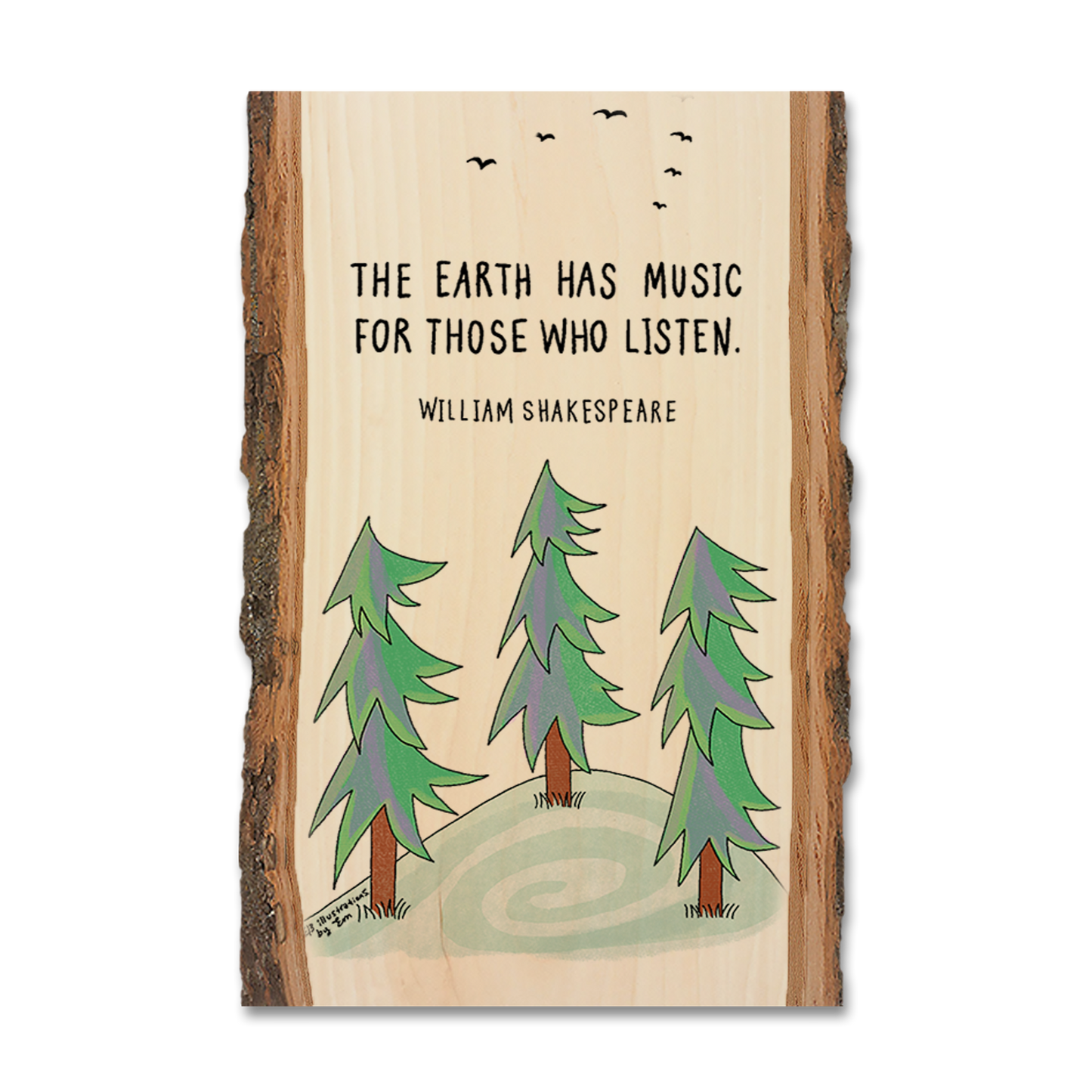 Ornament: Live Edge - Earth's Music