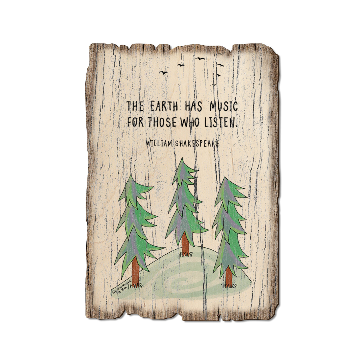 Ornament: Weathered Edge - Earth's Music (Pack of 5)