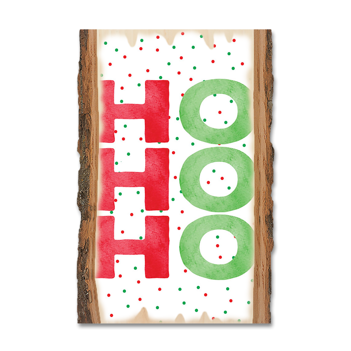 Ornament: Live Edge - Ho, Ho, Ho