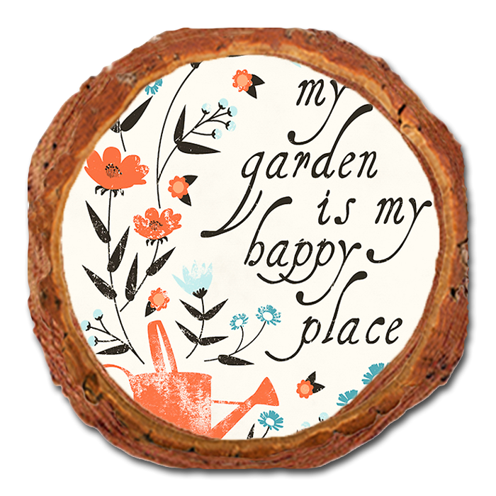 Coaster: Live Edge - Happy Place (Pack of 5)