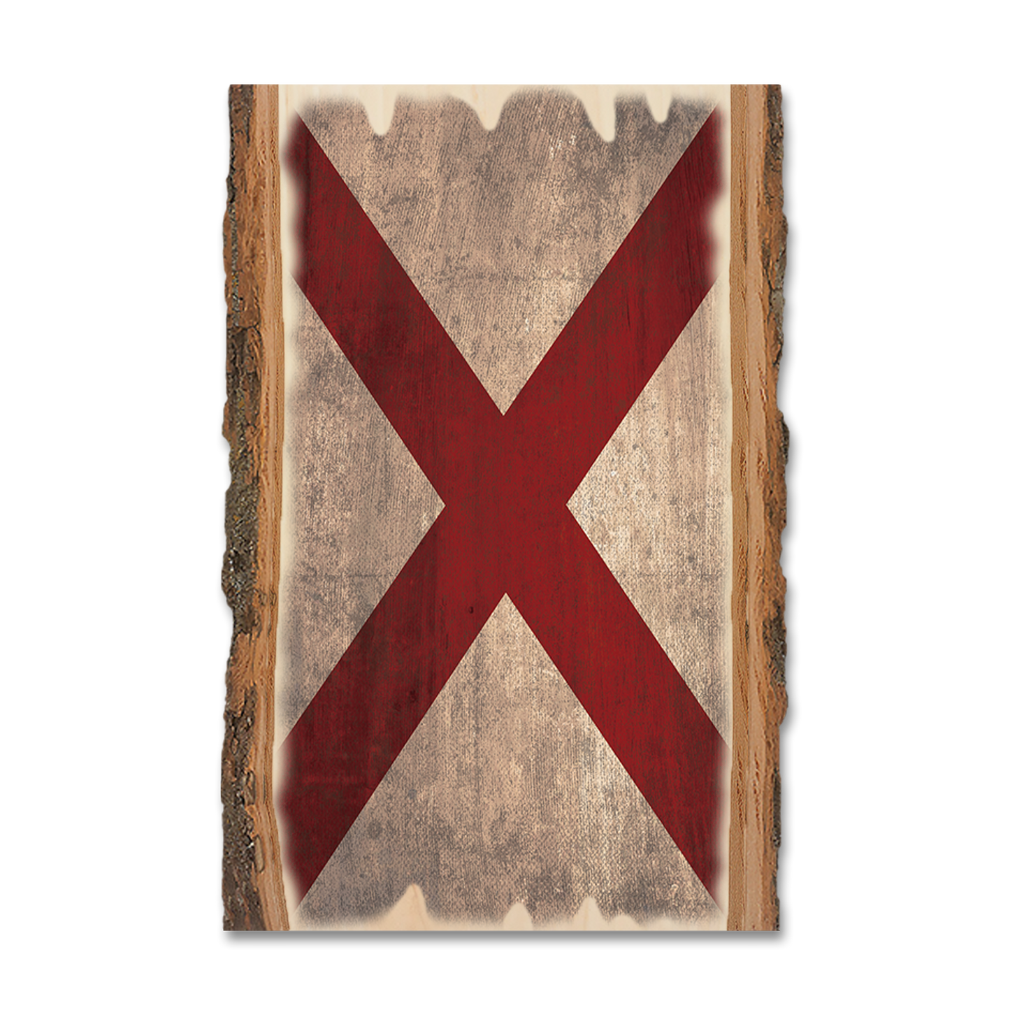Ornament: Live Edge - Alabama State Flag