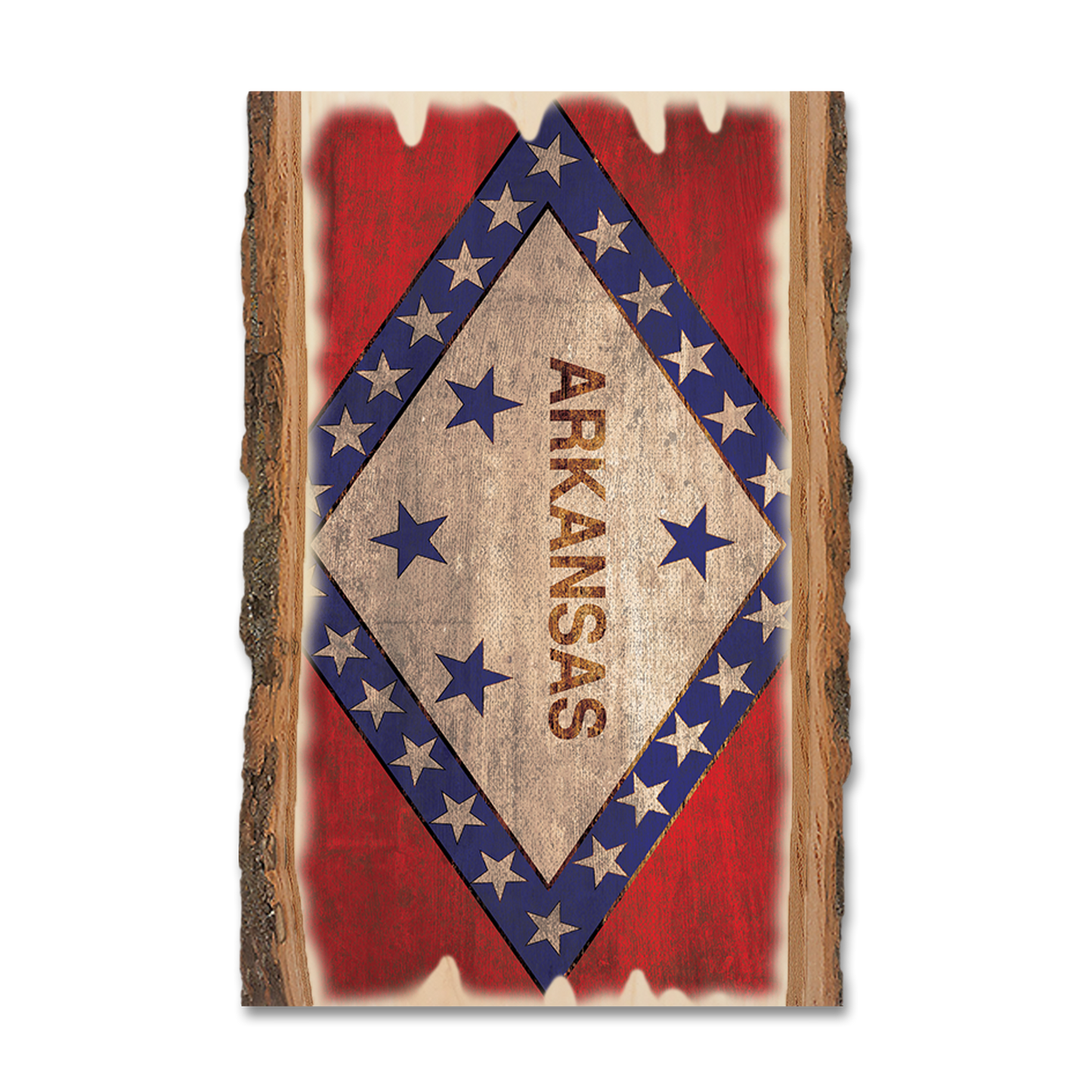 Magnet: Live Edge - Arkansas State Flag