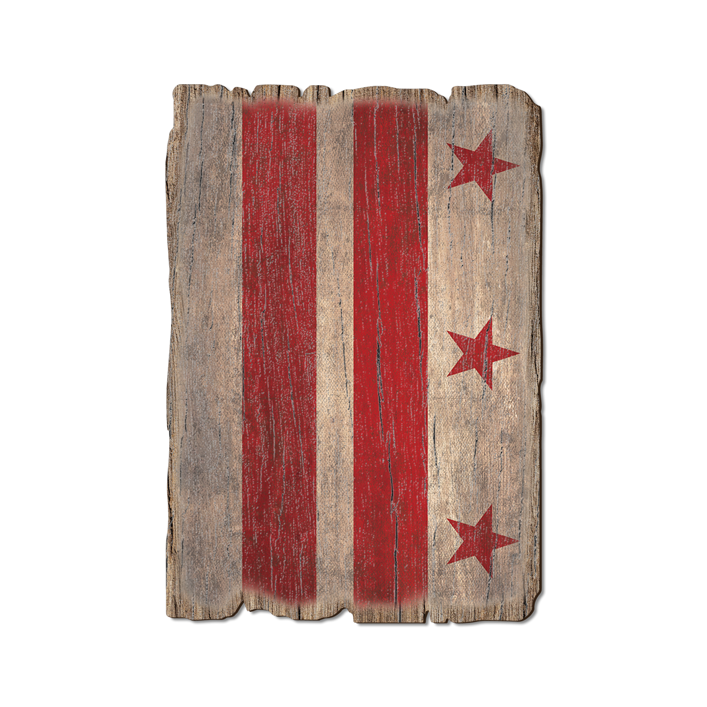 Ornament: Weathered Edge - District of Columbia State Flag