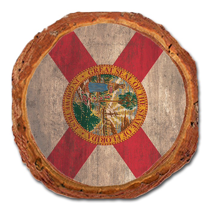 Coaster: Live Edge - Florida State Flag