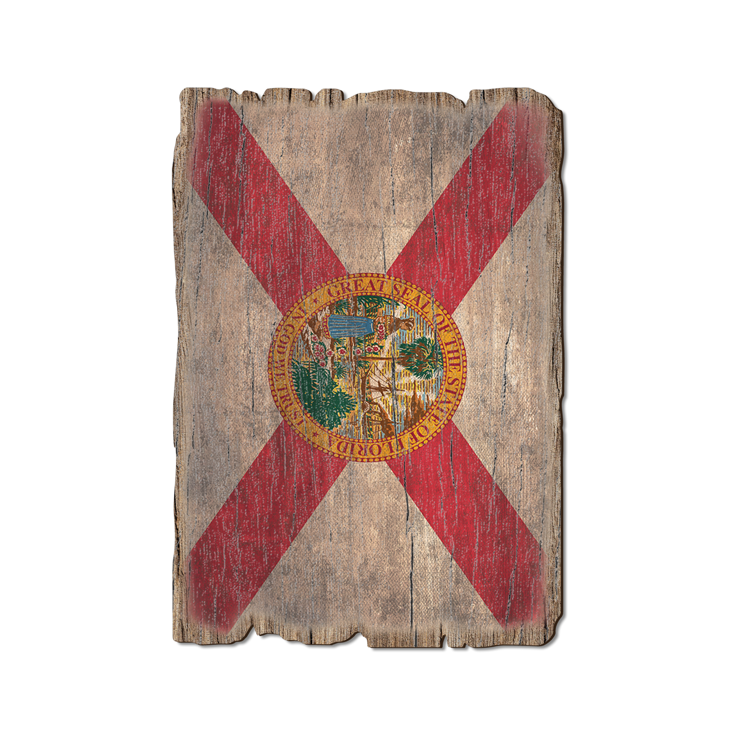 Ornament: Weathered Edge - Florida State Flag