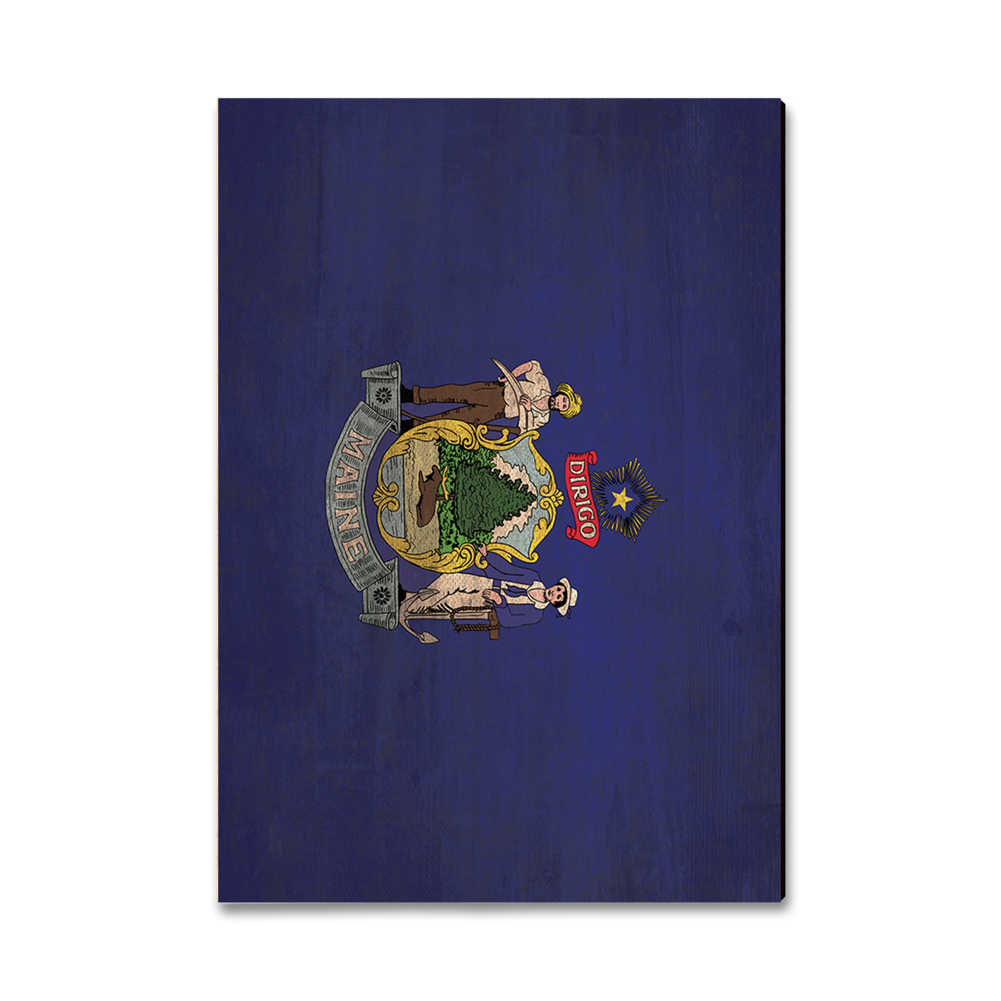 Postcard: Classic Edge - Maine State Flag