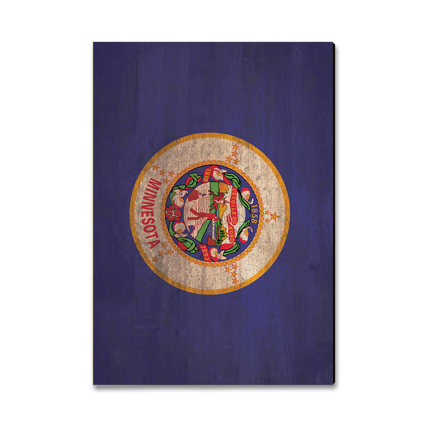 Greeting Card: Classic Edge - Minnesota State Flag