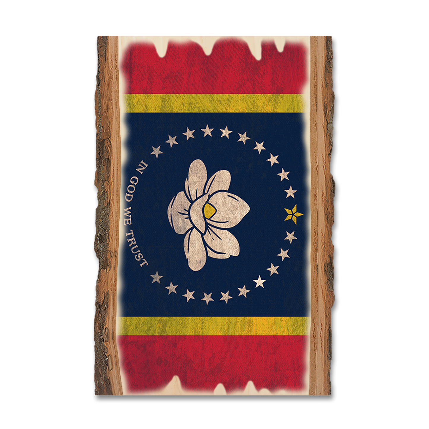 Greeting Card: Live Edge - Mississippi State Flag