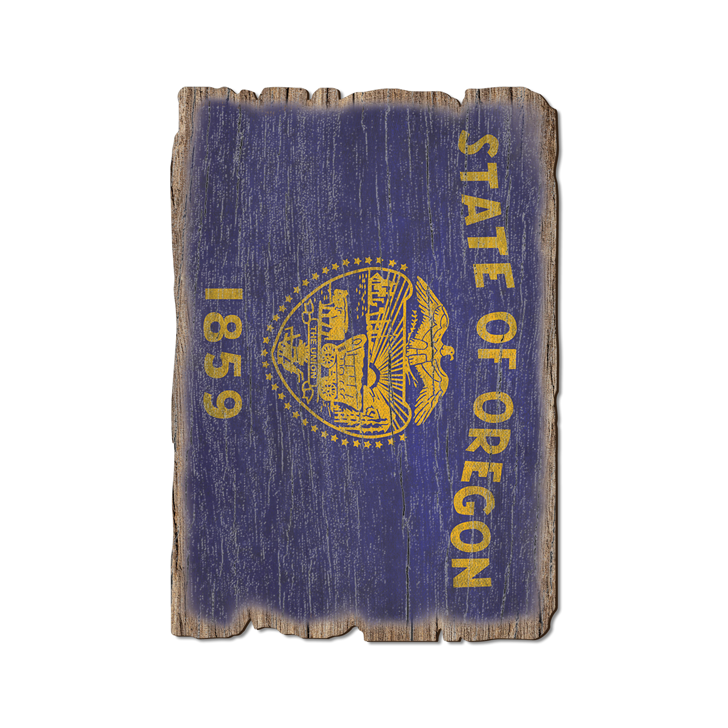 Ornament: Weathered Edge - Oregon State Flag (Pack of 5)