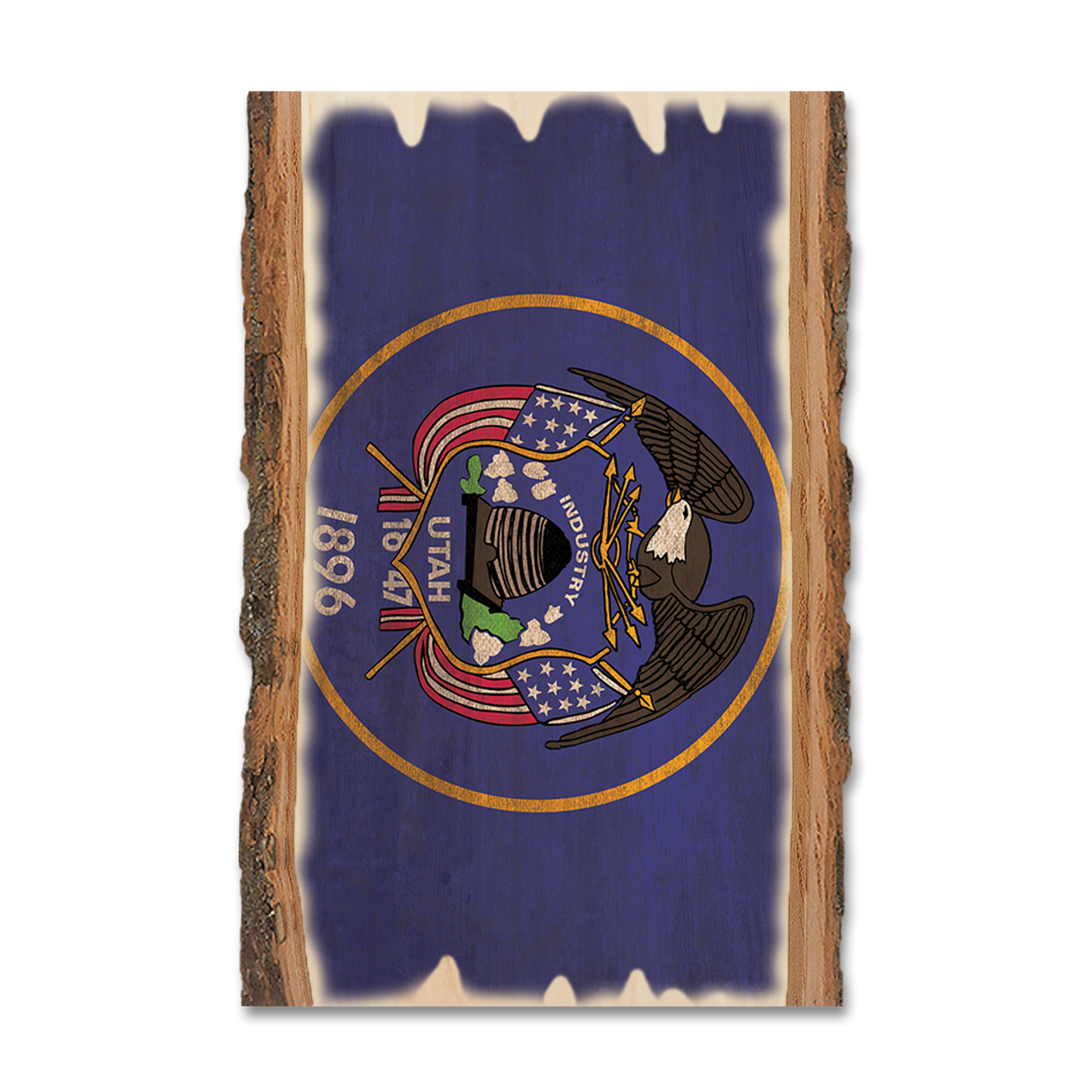 Magnet: Live Edge - Utah State Flag