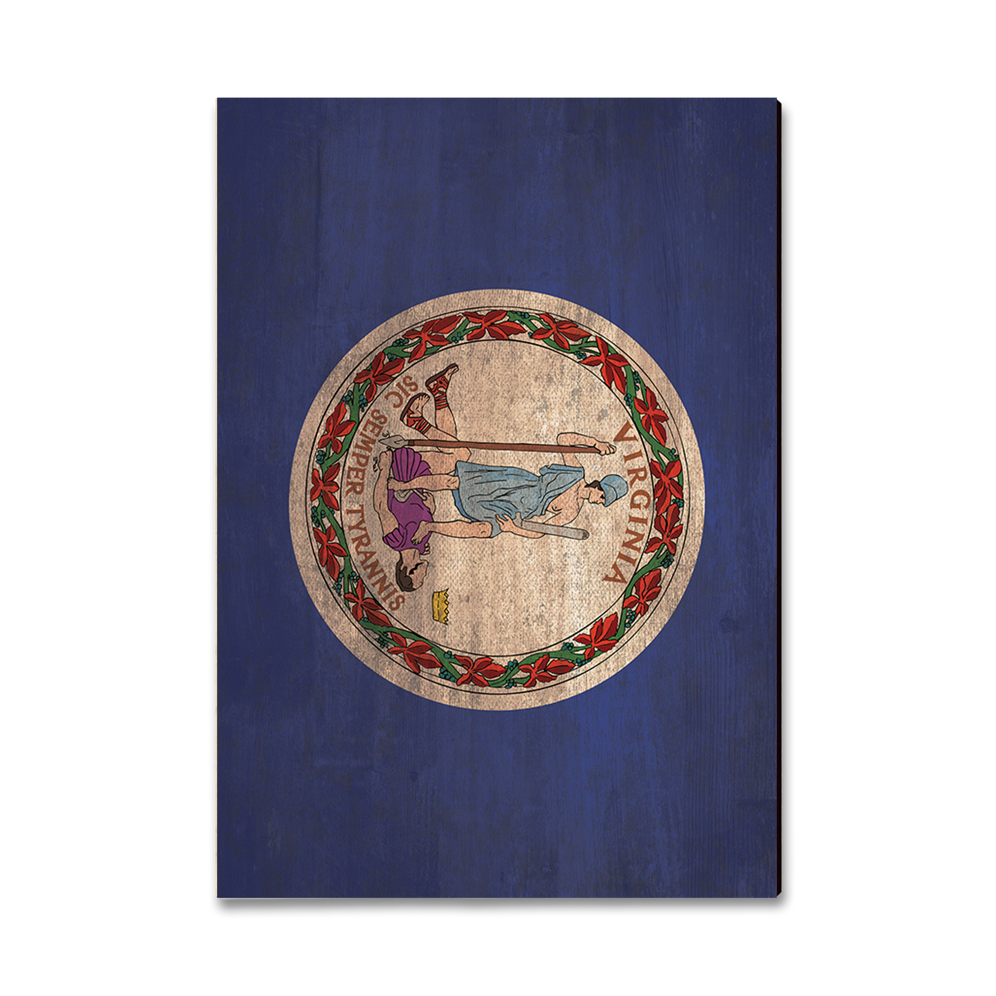 Greeting Card: Classic Edge - Virginia State Flag