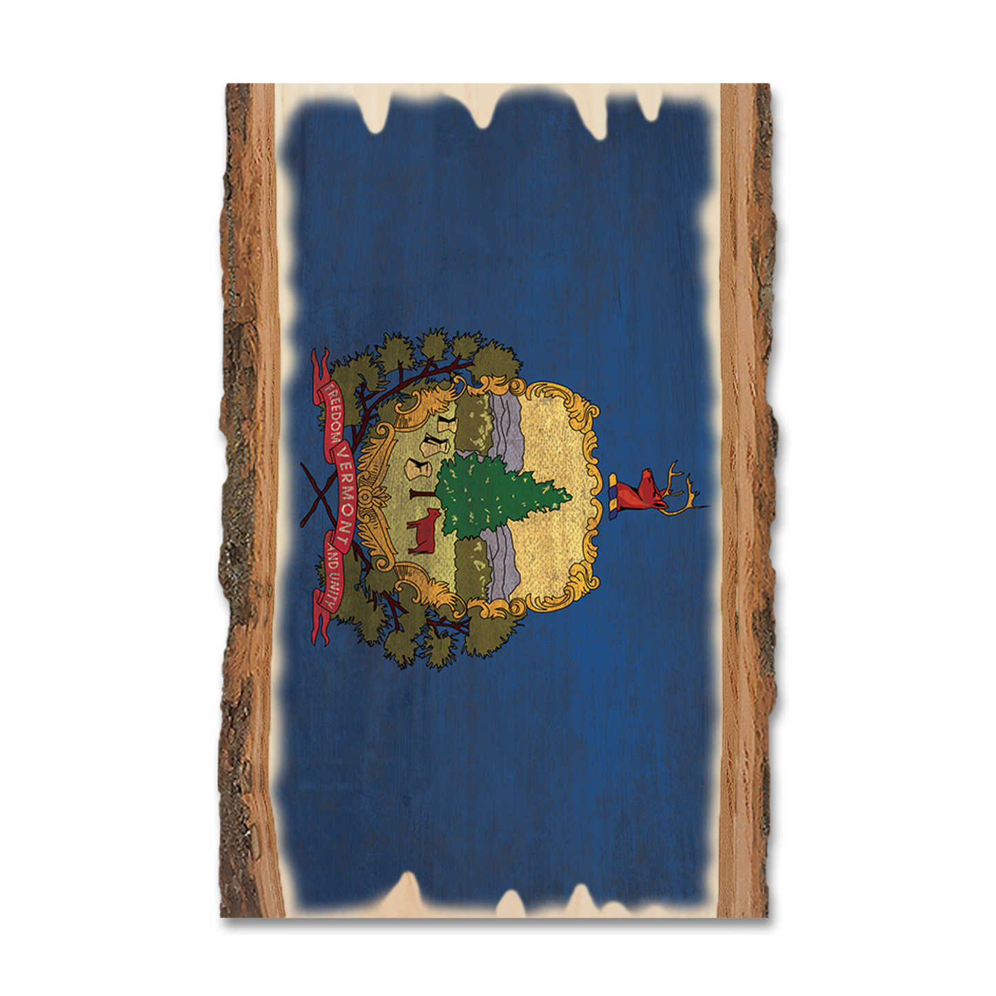 Magnet: Live Edge - Vermont State Flag