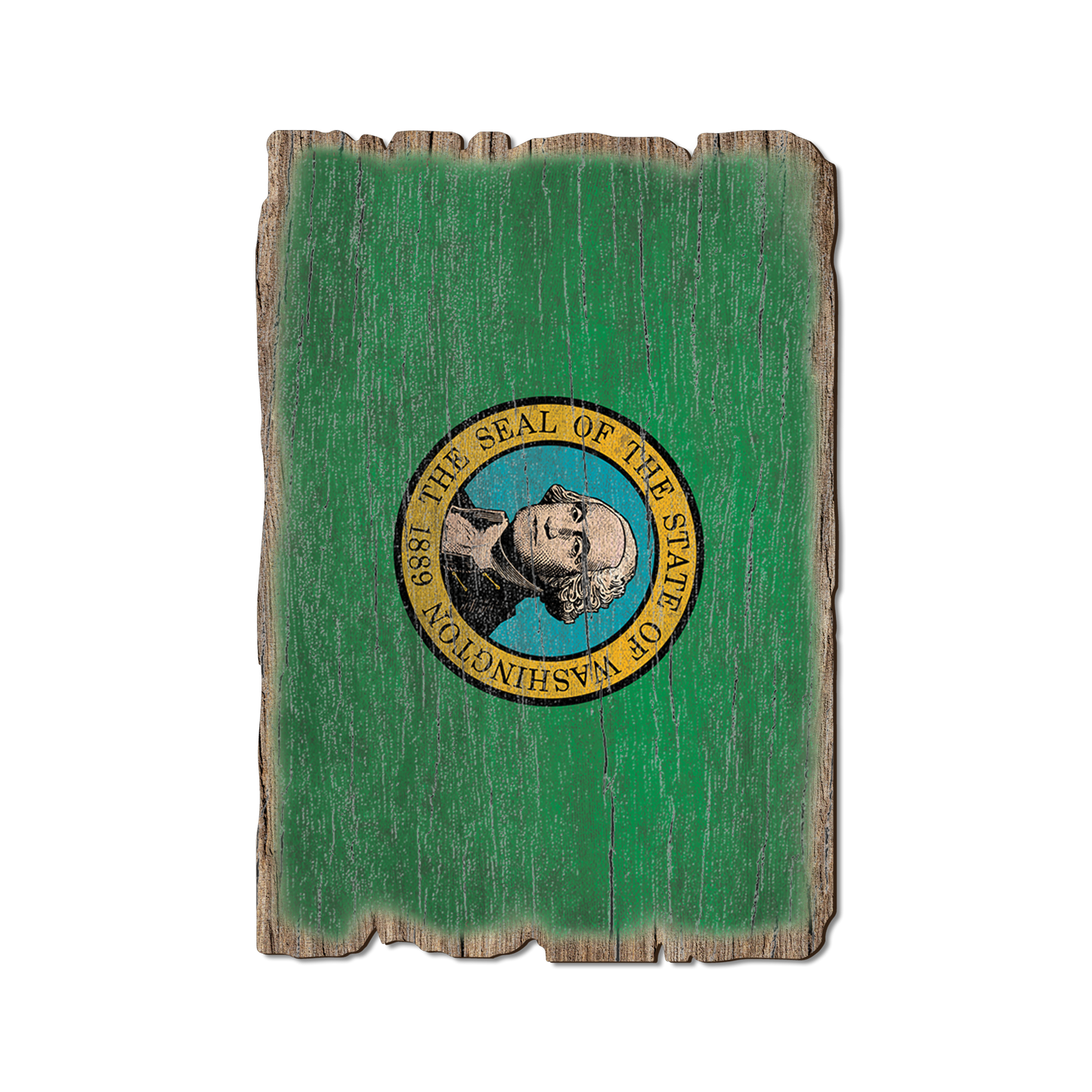 Ornament: Weathered Edge - Washington State Flag