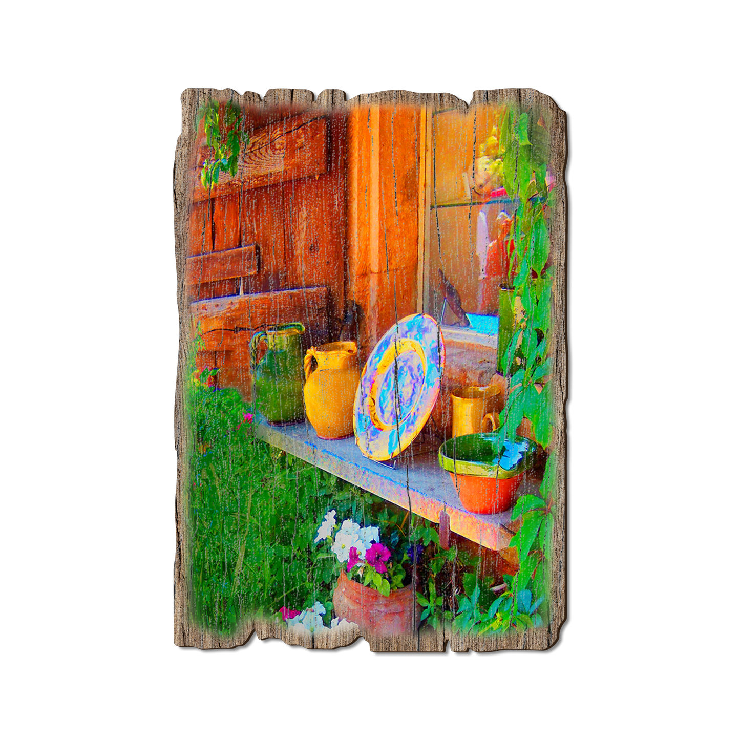 Ornament: Weathered Edge - French pottery