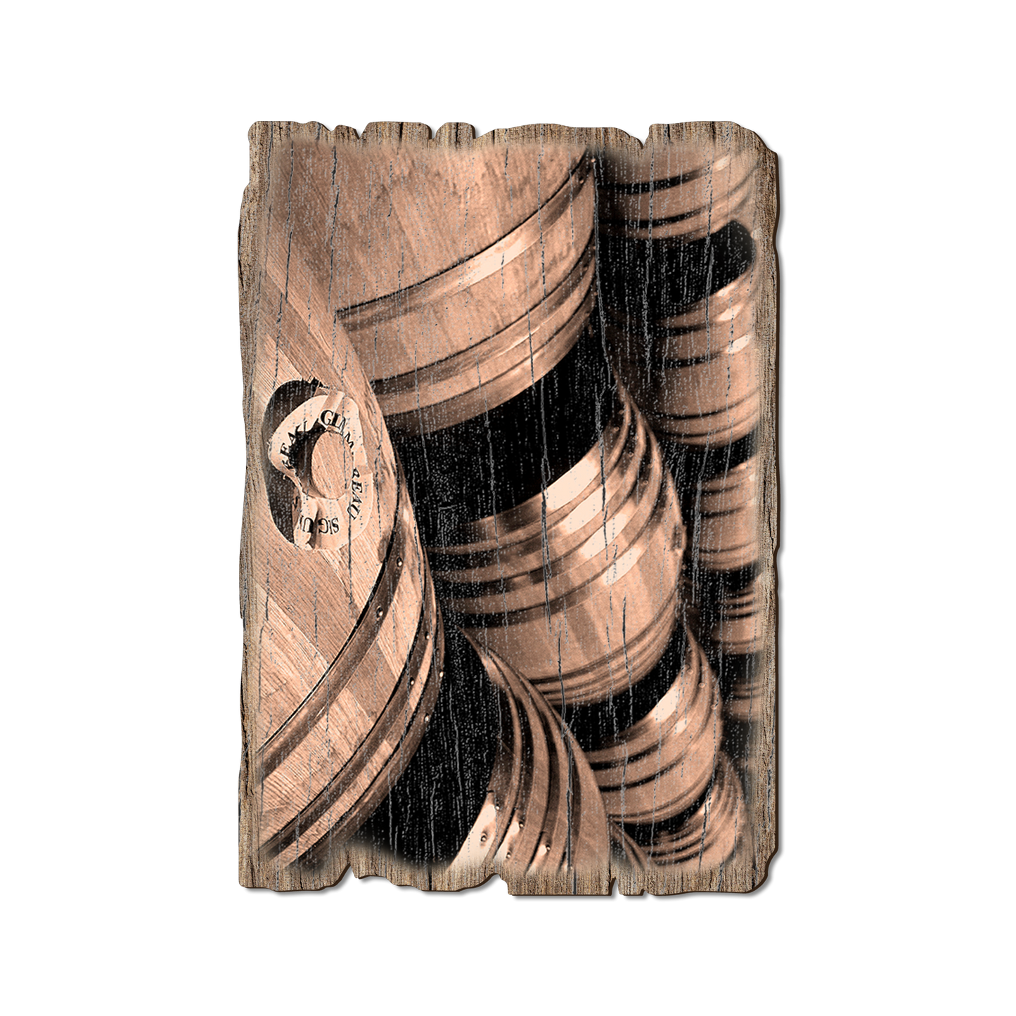 Ornament: Weathered Edge - French Oak