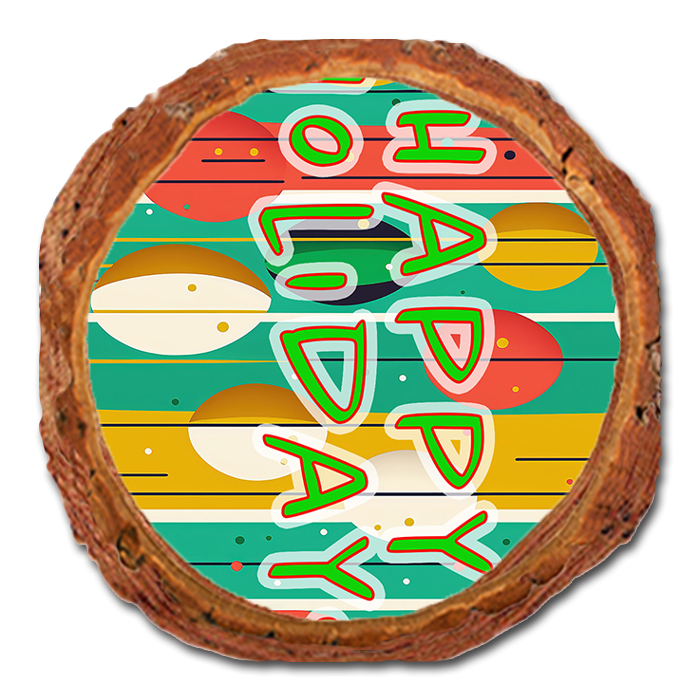 Coaster: Live Edge - Happy Retro Holiday (Pack of 5)