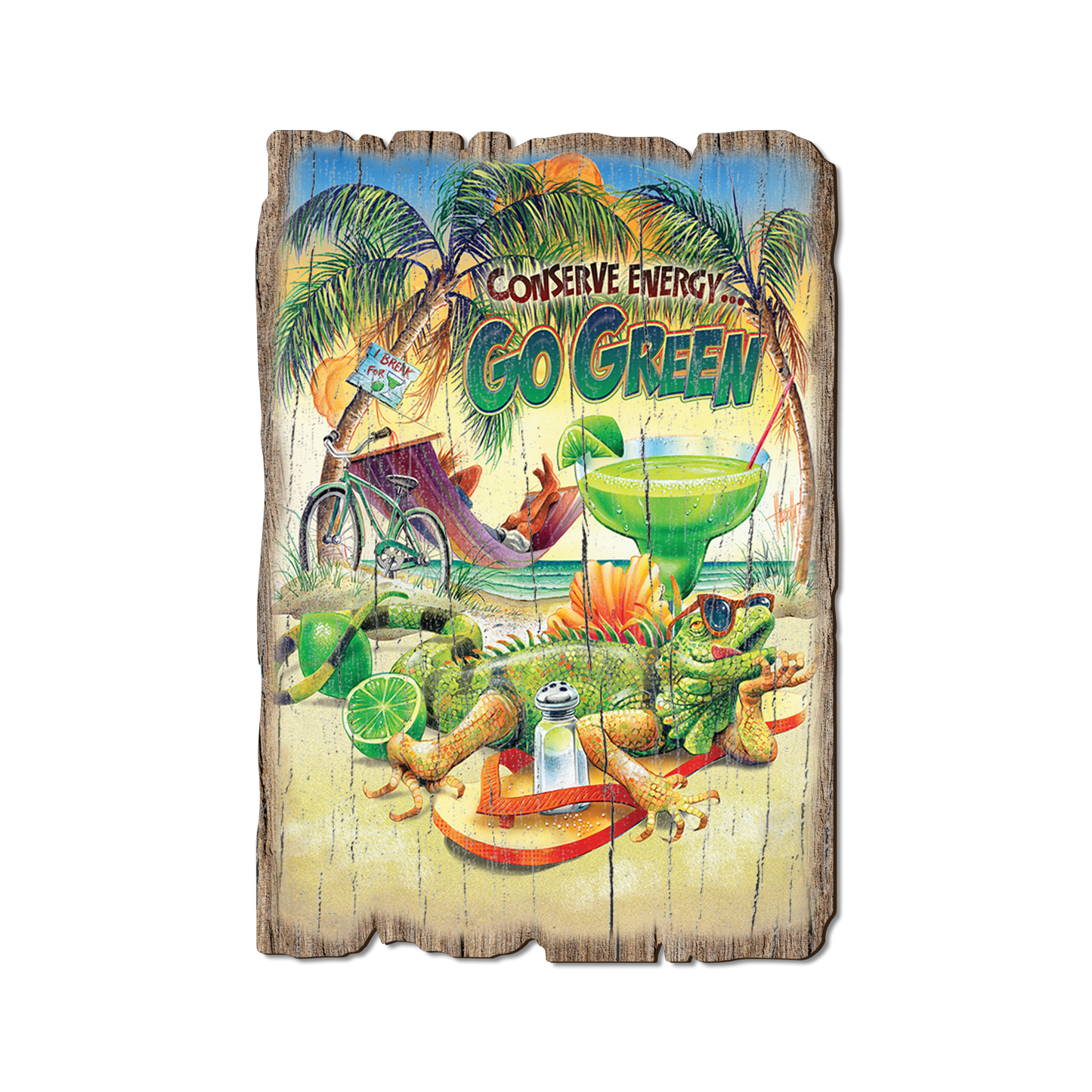 Postcard: Weathered Edge - Mazzotta's Go Green