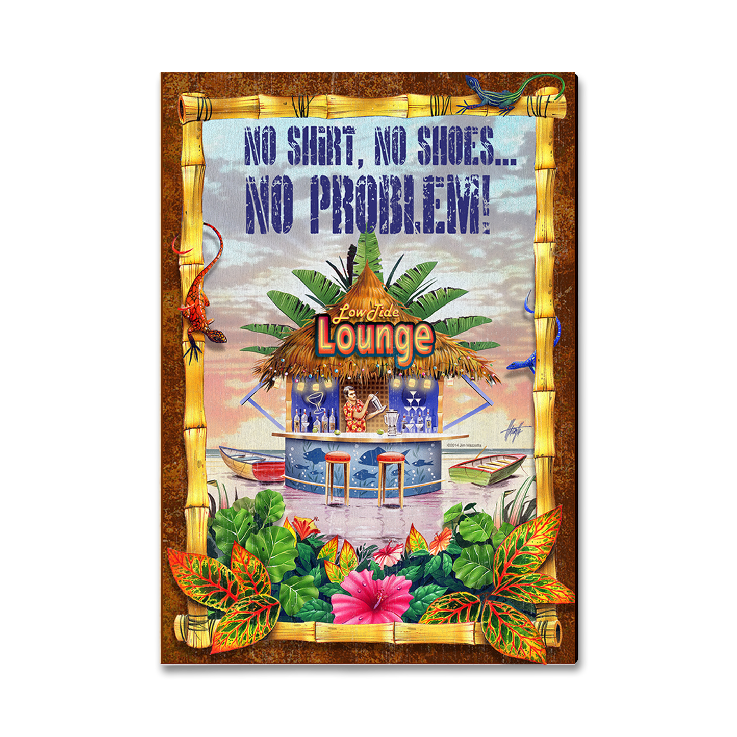 Greeting Card: Classic Edge - Mazzotta's No Shoes, No Shirt
