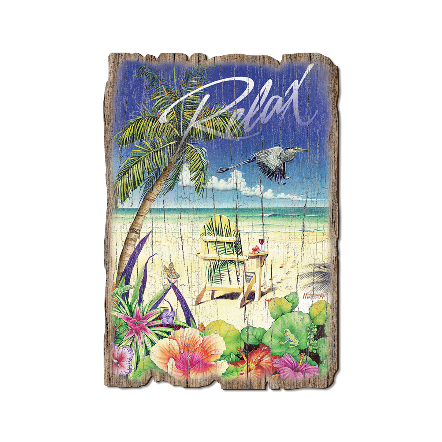 Postcard: Weathered Edge - Mazzotta's Palm Chair