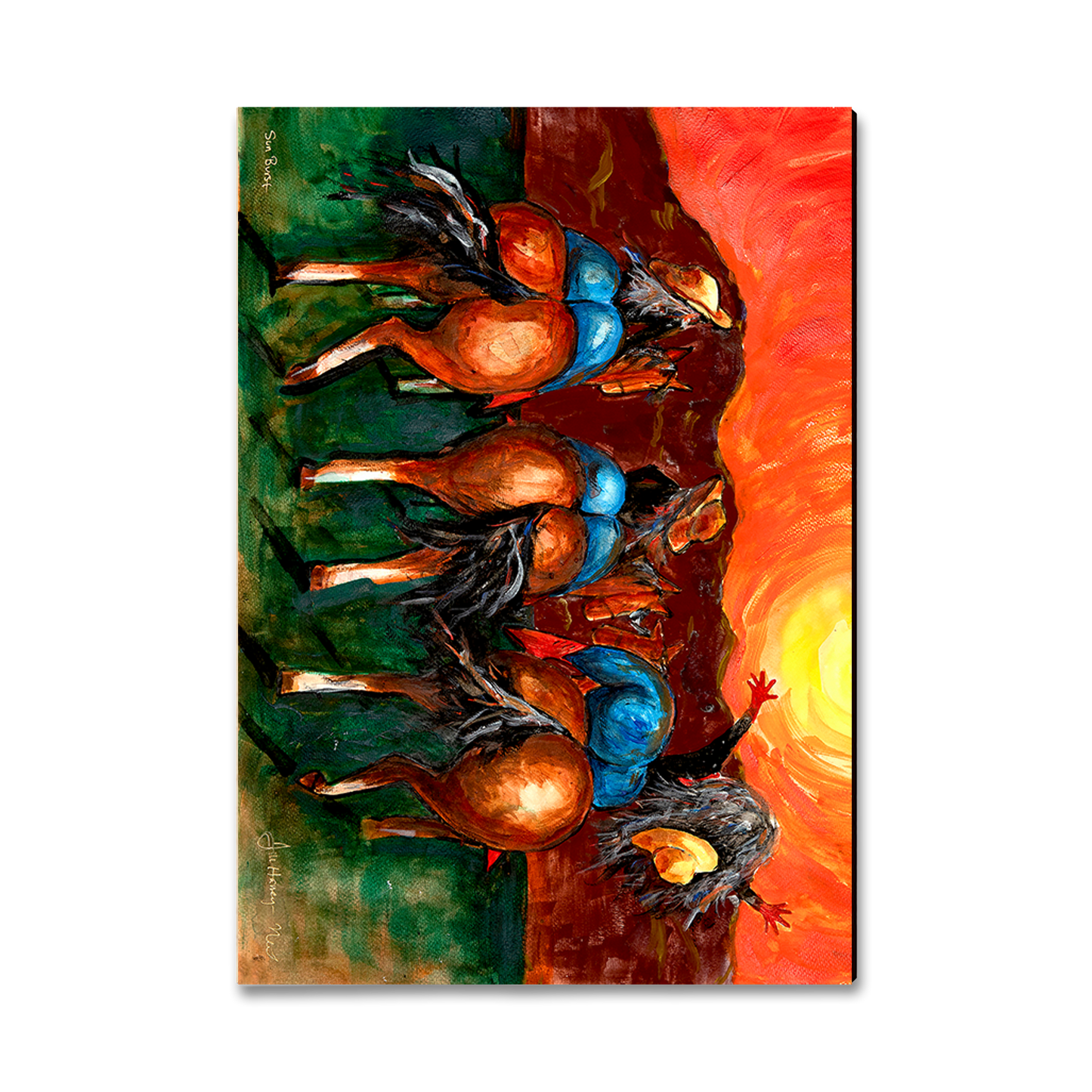 Greeting Card: Classic Edge - Neal's Bun Riders