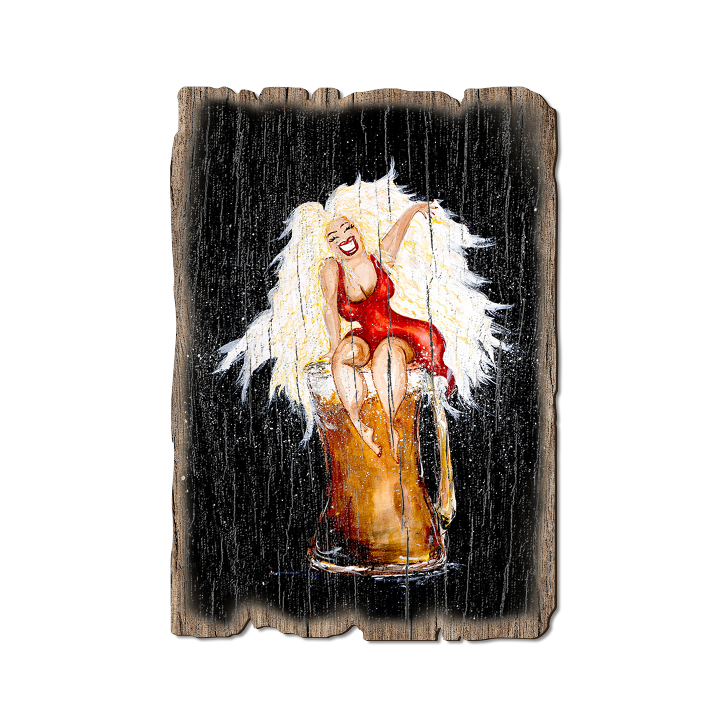 Greeting Card: Weathered Edge - Neal's Beer Sheba