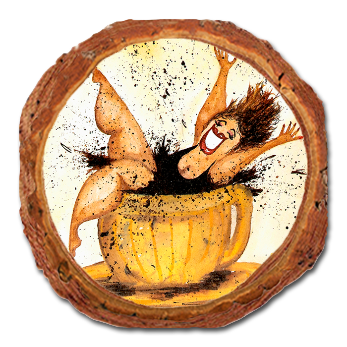 Coaster: Live Edge - Neal's Caffeine Queen